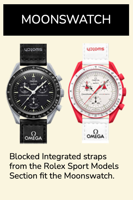 Rubber B Entegre Kauçuk Kayış | Omega x Swatch Speedmaster MoonSwatch Tang Buckle Uyumlu