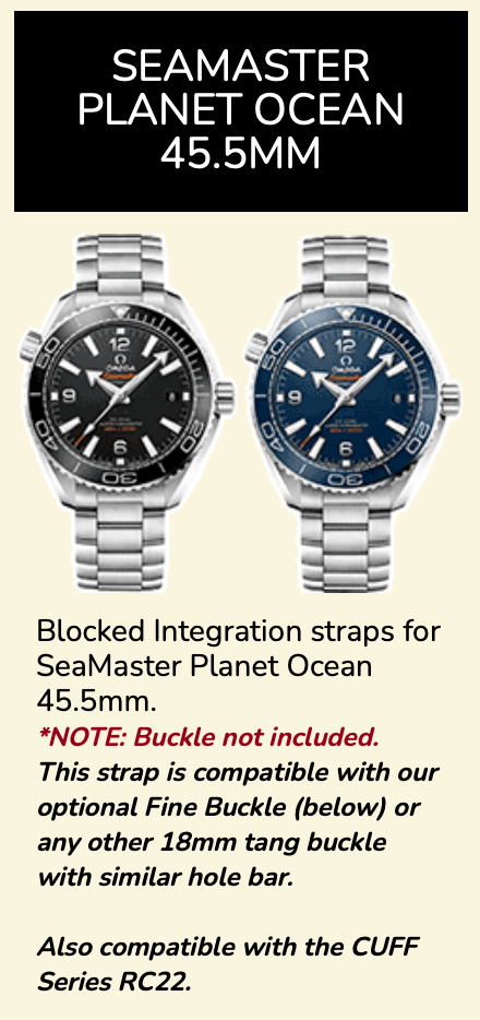 Rubber B Entegre Kauçuk Kayış | Omega Seamaster Planet Ocean 600M 45.5 mm Tang Buckle Uyumlu