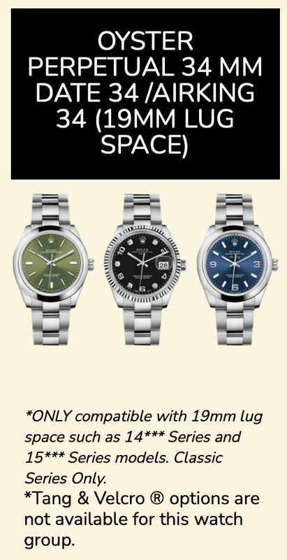 Rubber B Entegre Kauçuk Kayış | Rolex Air-King 34 mm ile Uyumlu