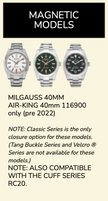 Rubber B Entegre Kauçuk Kayış | Rolex Air-King 116900 Uyumlu