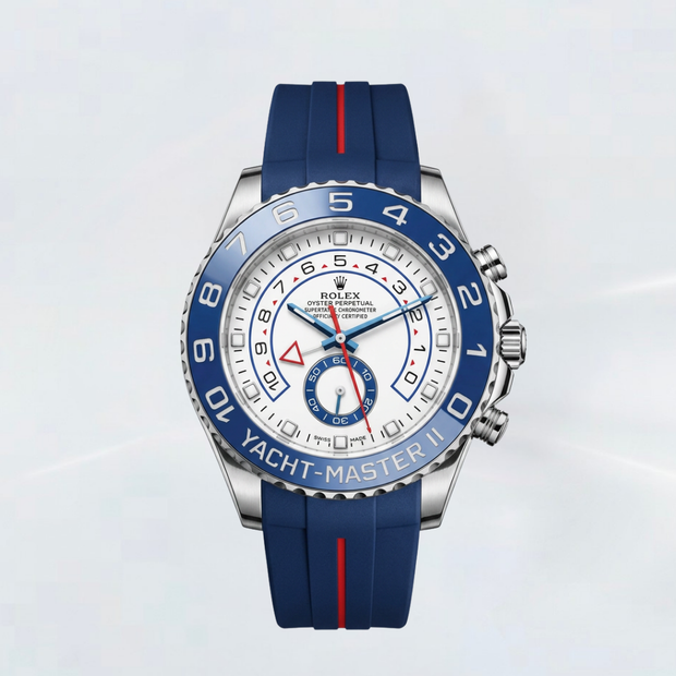 Rubber B Entegre Kauçuk Kayış | Rolex Yacht-Master 44 mm ile Uyumlu