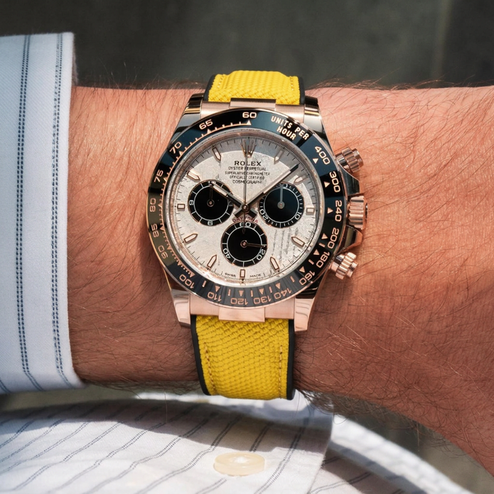 Cosmograph Daytona (Yellow Gold, White Gold ve Rose Gold) Oysterflex ile Uyumlu Kayış