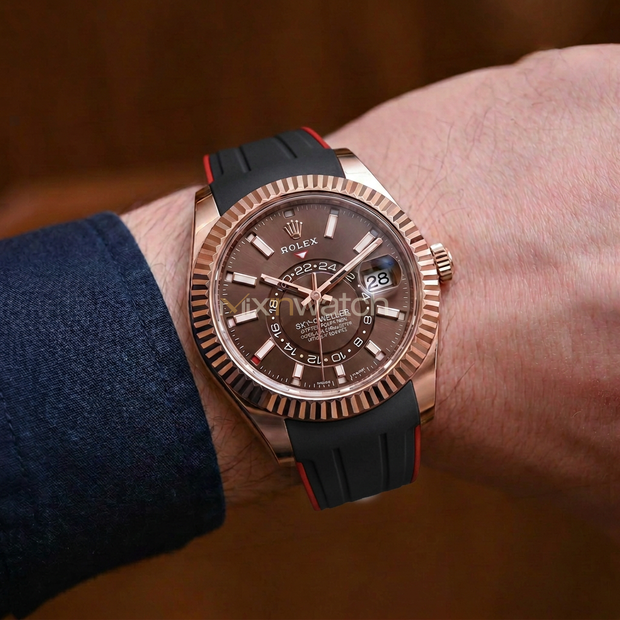 Sky-Dweller Full White Gold, Rose Gold, Yellow Gold  ile Uyumlu