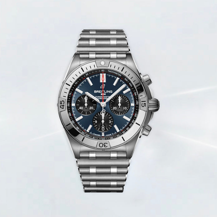 Rubber B Universal Kauçuk Kayış | Breitling Chronomat 42 mm (21–22 mm Lug) Tang Buckle Uyumlu