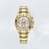 Rubber B Entegre Kauçuk Kayış | Rolex Daytona Full Gold Oyster Bracelet (2023 Öncesi) ile Uyumlu