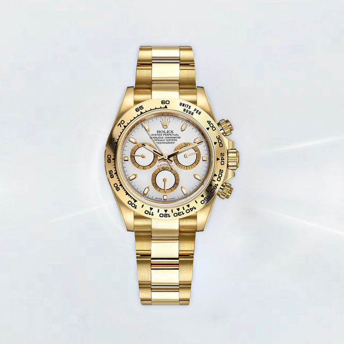 Rubber B Entegre Kauçuk Kayış | Rolex Daytona Full Gold Oyster Bracelet (2023 Öncesi) ile Uyumlu