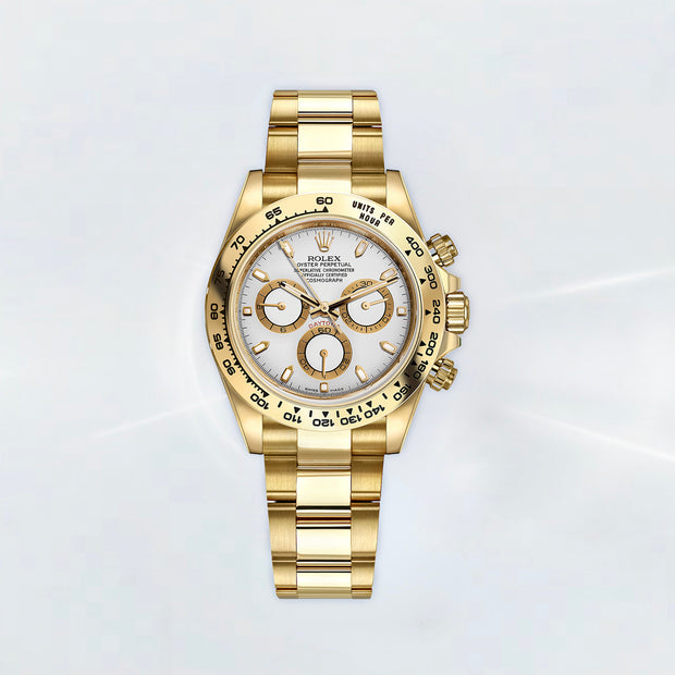 Rubber B Entegre Kauçuk Kayış | Rolex Daytona Full Gold Oyster Bracelet (2023 Öncesi) ile Uyumlu