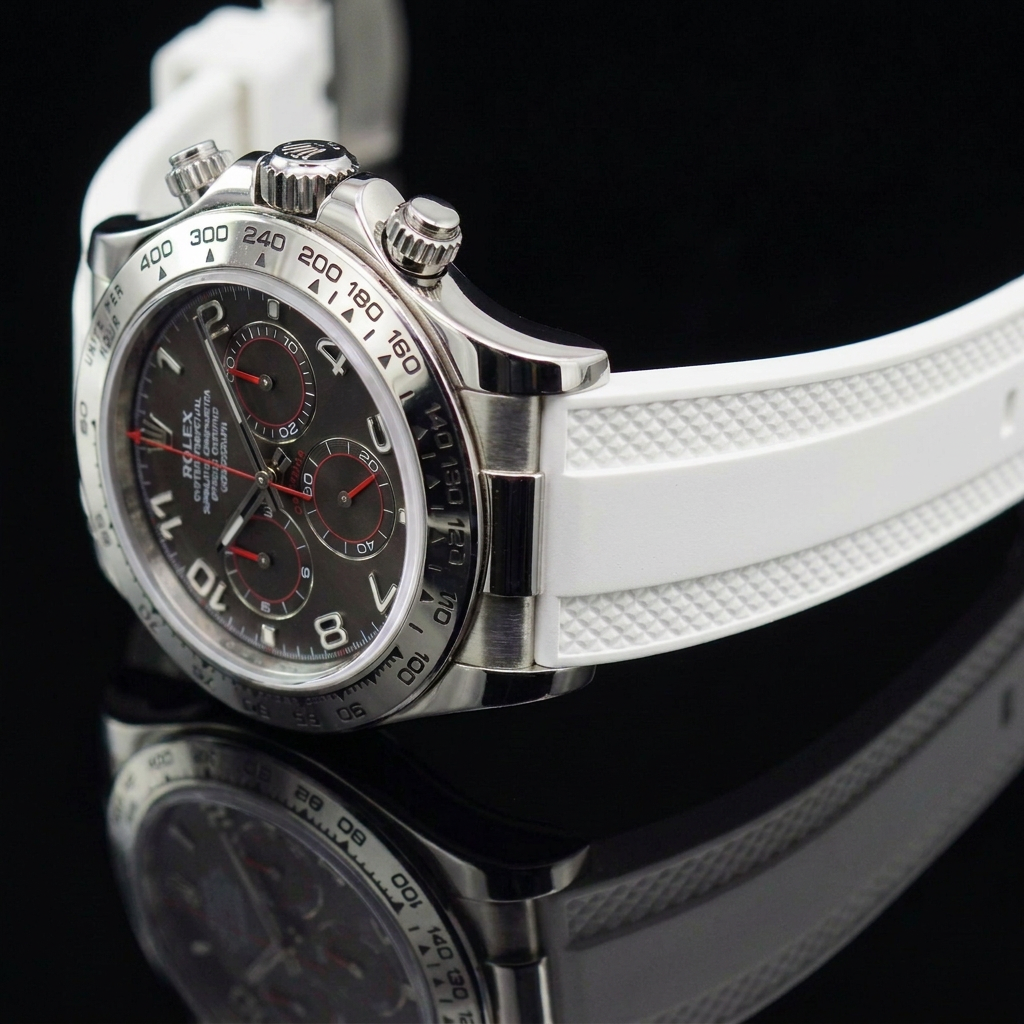Daytona Deri Kayış Yellow Gold, White Gold ile Uyumlu