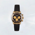 Rubber B Entegre Kauçuk Kayış | Rolex Daytona (Deri Kayışlı – Sarı / Beyaz / Rose Altın) ile Uyumlu