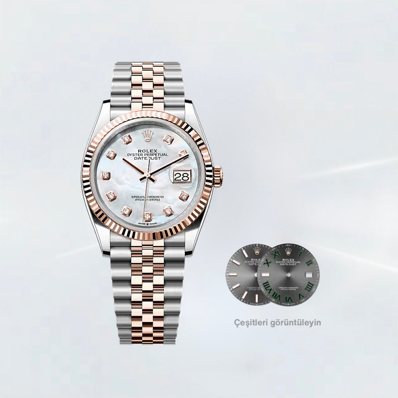 Rubber B Entegre Kauçuk Kayış | Rolex Datejust 36 mm (Ref: 126***) ile Uyumlu