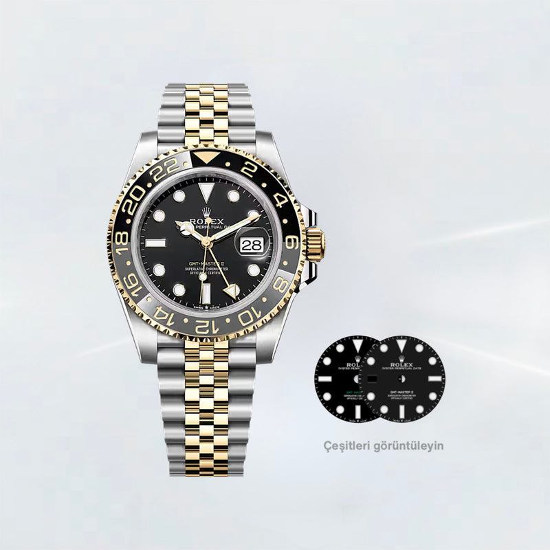 Rubber B Entegre Kauçuk Kayış | Rolex GMT-Master II Ceramic ile Uyumlu