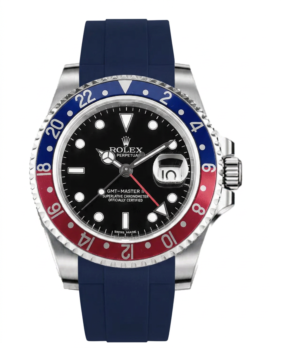 Rubber B Entegre Kauçuk Kayış | Rolex GMT-Master II (Non-Ceramic Bezel) ile Uyumlu