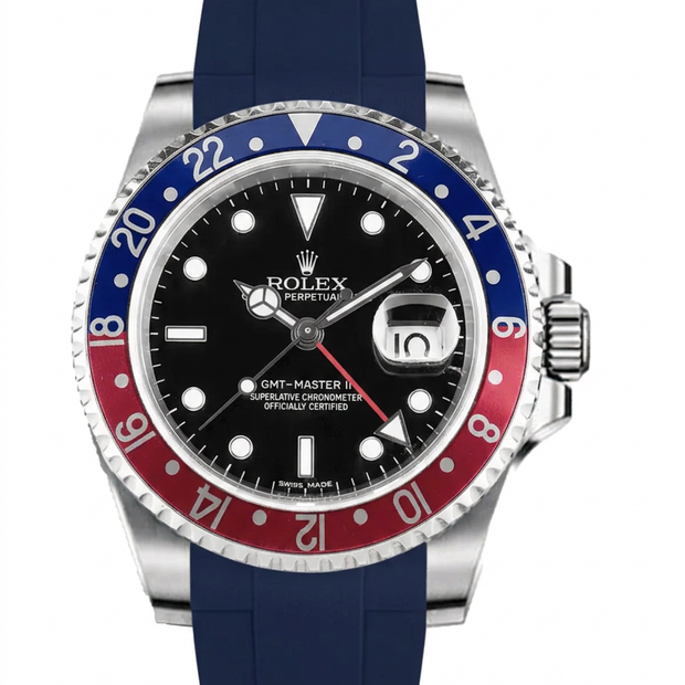 Rubber B Entegre Kauçuk Kayış | Rolex GMT-Master II (Non-Ceramic Bezel) ile Uyumlu