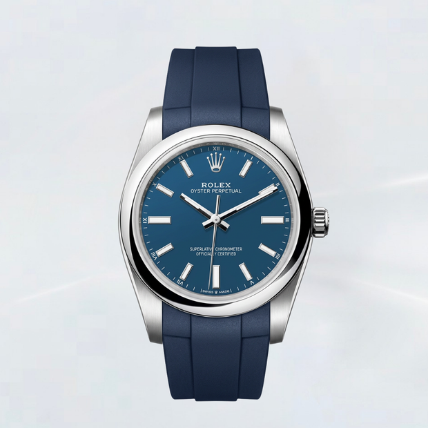 Rubber B Entegre Kauçuk Kayış | Rolex Oyster Perpetual 34 mm ile Uyumlu