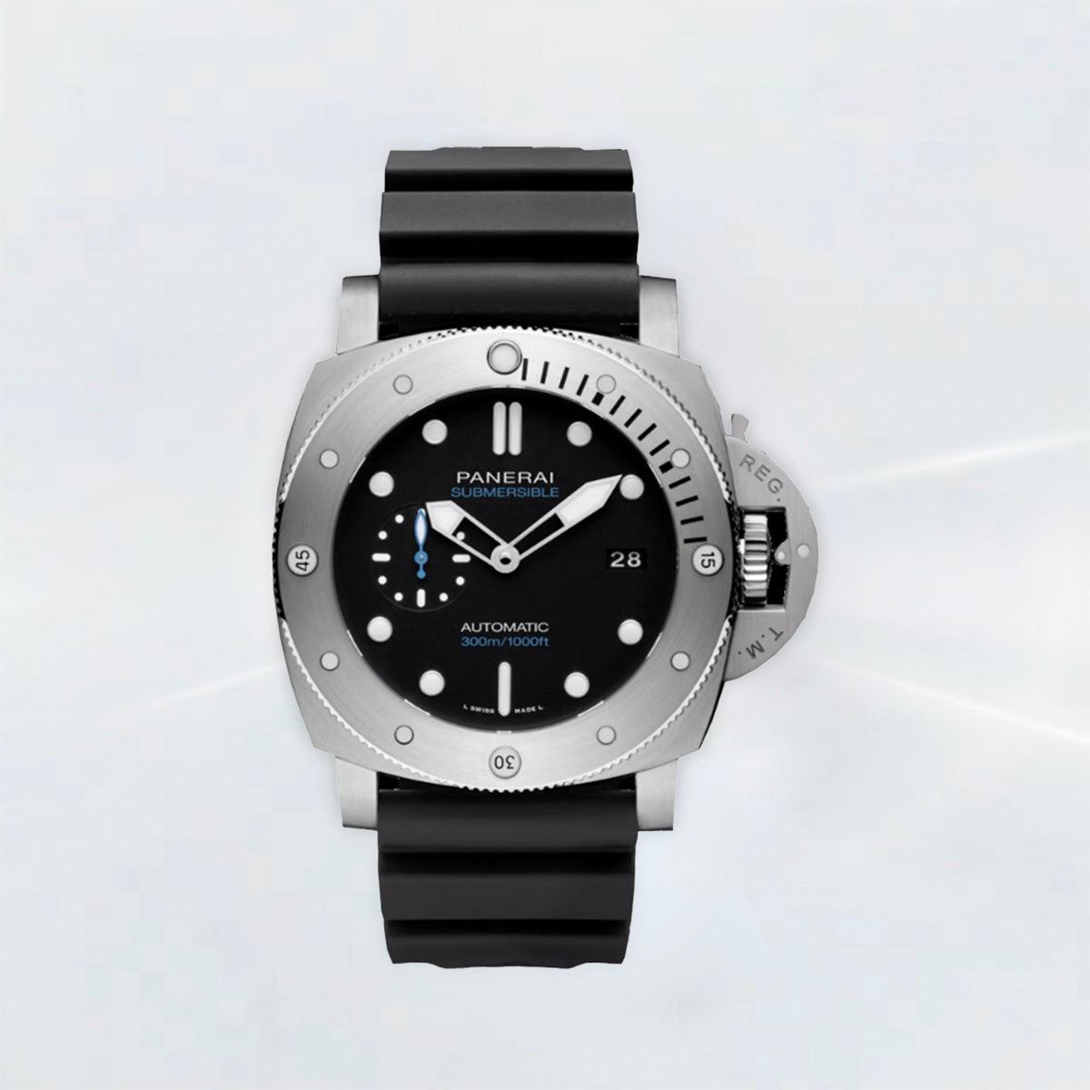 Rubber B Entegre Kauçuk Kayış | Panerai 47 mm Panerai Klipsi ile Uyumlu