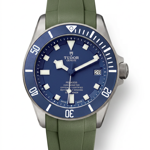 Rubber B Kauçuk Kayış | Tudor Pelagos Ultra 43 mm ile Uyumlu