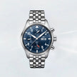 Rubber B Entegre Kauçuk Kayış | IWC Pilot Chrono 43 mm IWC Klipsi ile Uyumlu