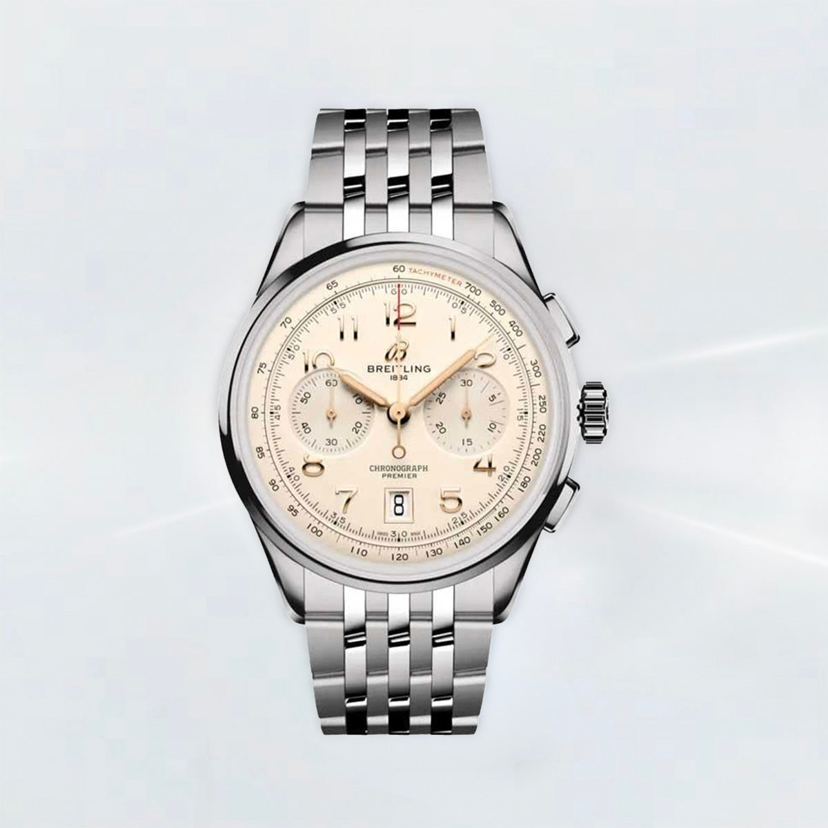 Rubber B Universal Kauçuk Kayış | Breitling Premier Chronograph 42 mm (21–22 mm Lug) Tang Buckle Uyumlu