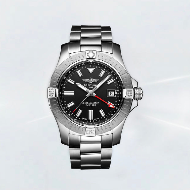 Rubber B Universal Kauçuk Kayış | Breitling Avenger 45 mm (21–22 mm Lug) Tang Buckle Uyumlu