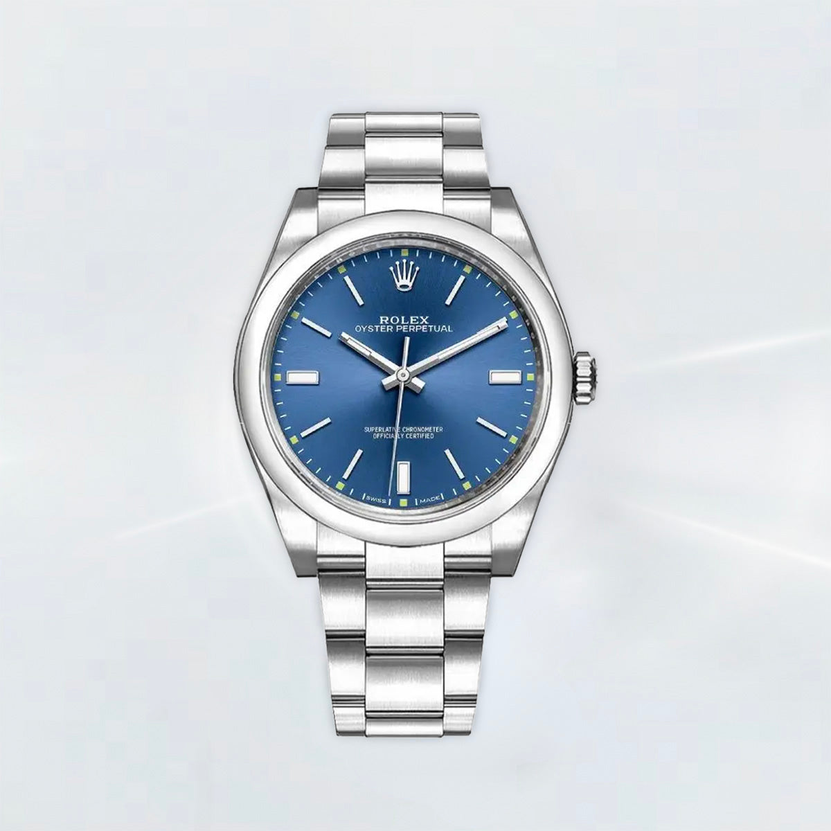 Rubber B Entegre Kauçuk Kayış | Rolex Oyster Perpetual 39 mm ile Uyumlu