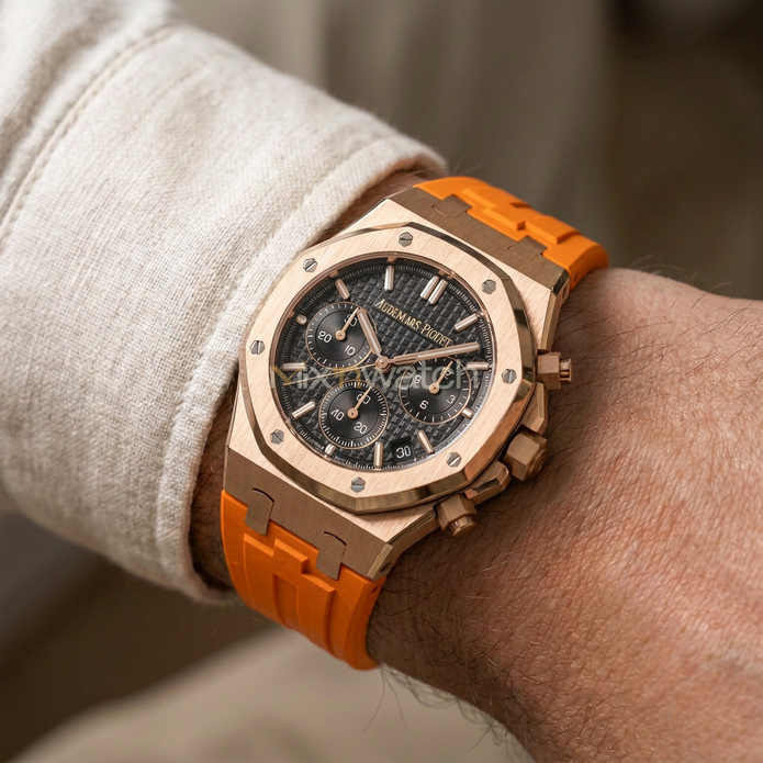 AP Royal Oak Alligator 41 mm ile Uyumlu Kayış