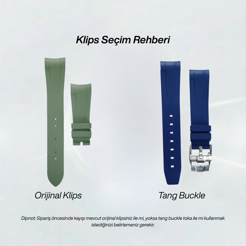 Rubber B Entegre Kauçuk Kayış | Tudor Pelagos Ultra 43 mm (Ref: M2543C1A7NU) Tudor Klipsi ile Uyumlu