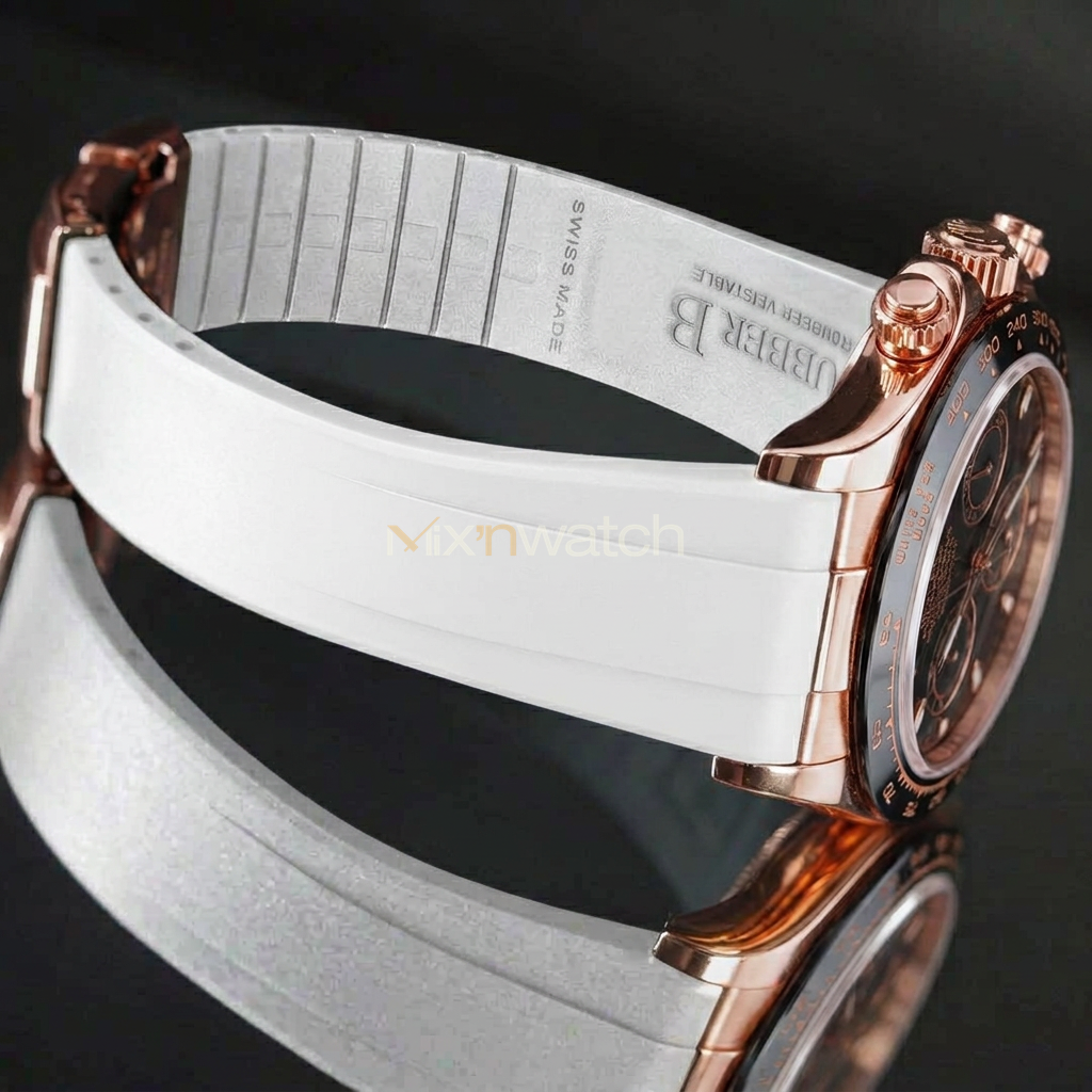 Daytona Deri Kayış Rose Gold Uyumlu