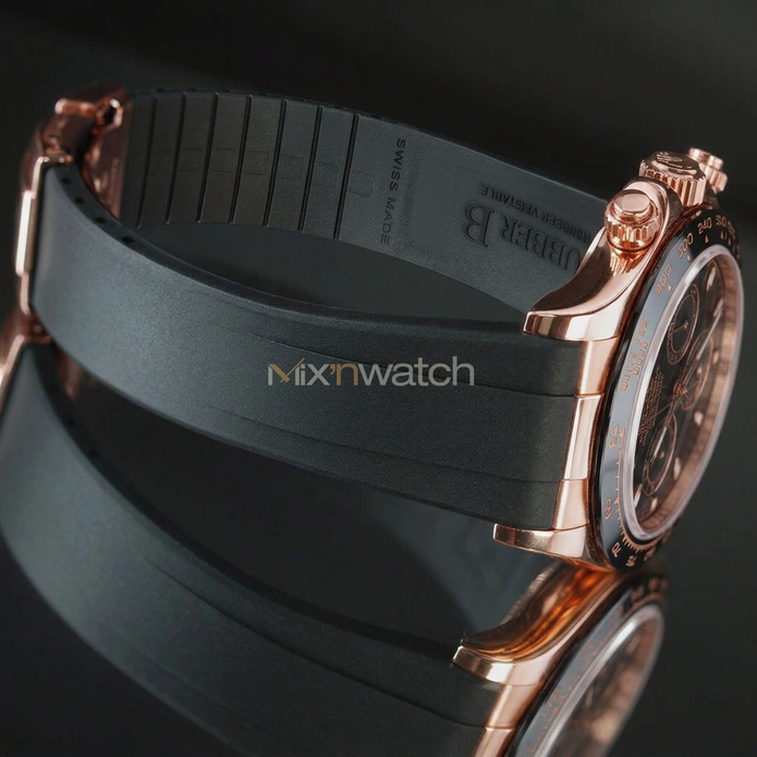 Daytona Deri Kayış Rose Gold Uyumlu