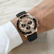 Daytona Deri Kayış Rose Gold Uyumlu