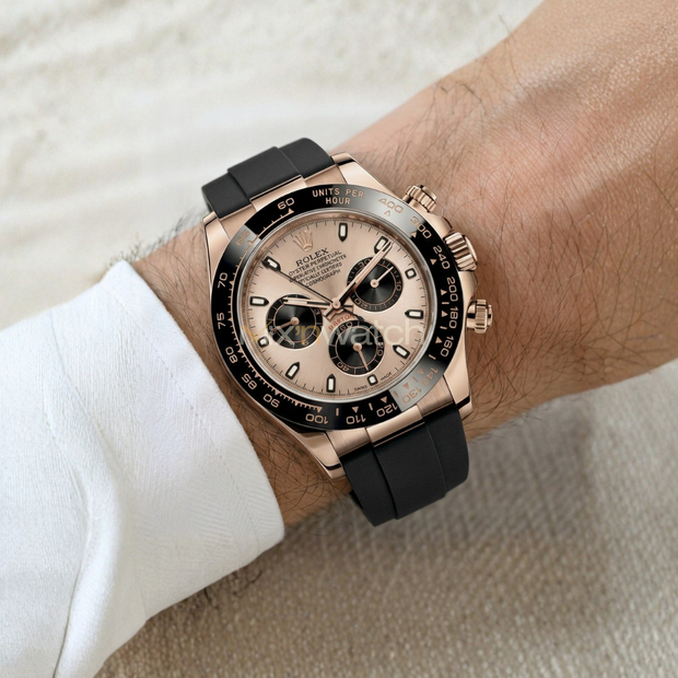 Daytona Deri Kayış Rose Gold Uyumlu
