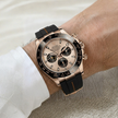 Daytona Deri Kayış Rose Gold Uyumlu