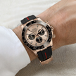 Daytona Deri Kayış Rose Gold Uyumlu