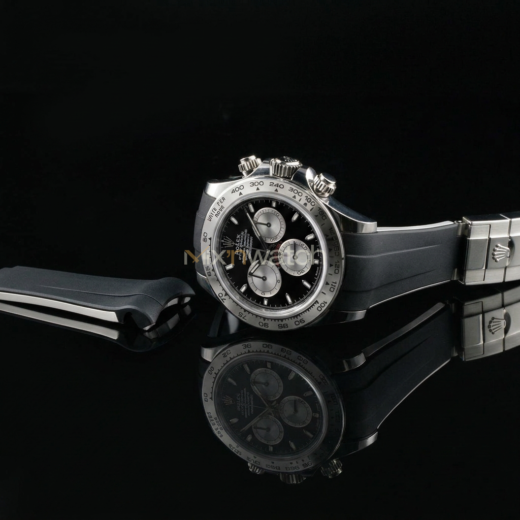 Daytona (1165xx) White Gold, Platinum, Rose Gold Oyster (2023 Öncesi) Kayış ile Uyumlu
